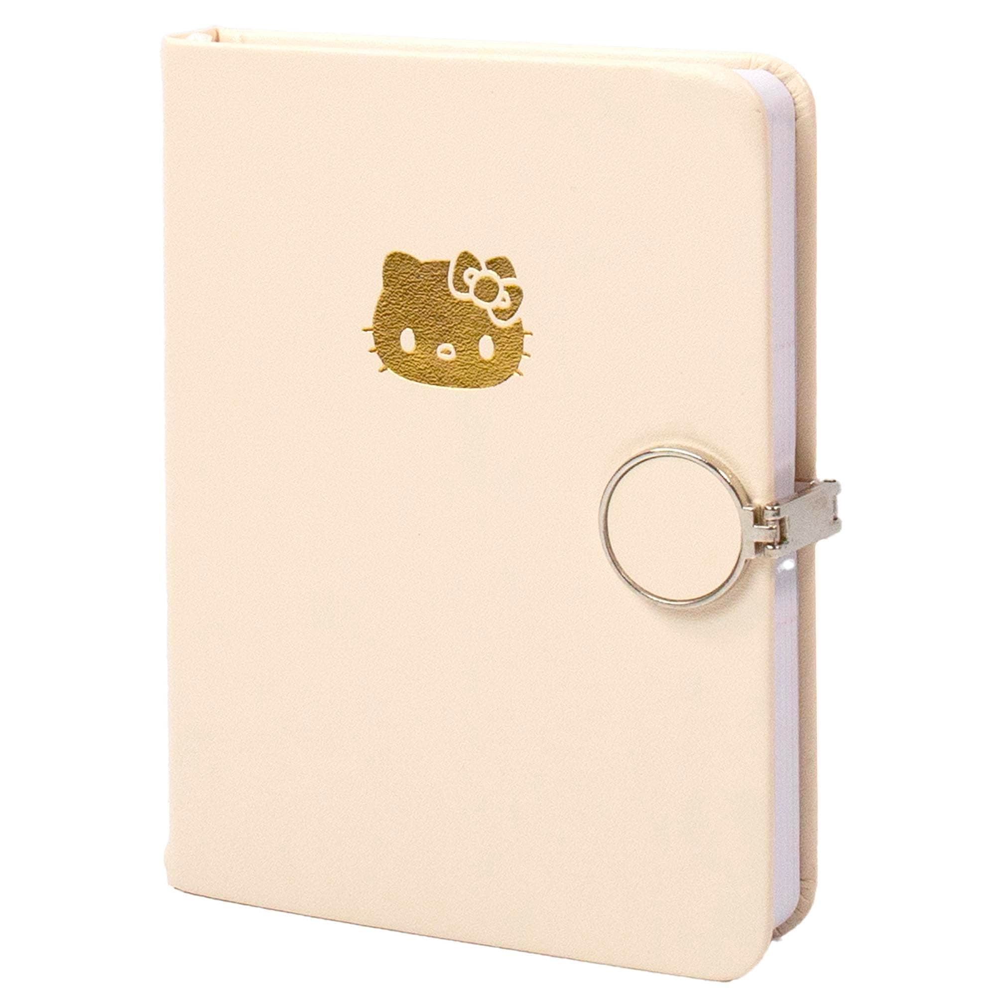 Hello Kitty Magnetic Journal, 100 Sheet Notebook with Magnetic Closure, School Supplies, Kawaii Stationary, Desk Accessories