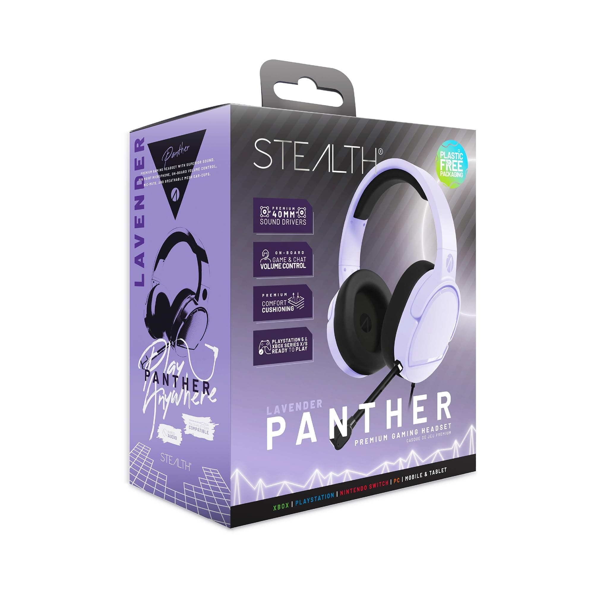 STEALTH PANTHER Headset Range (Lavender Purple)