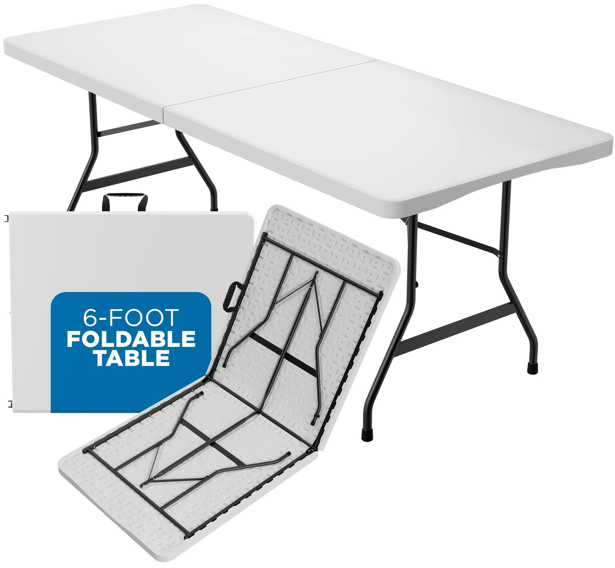SorfeyFolding Table 6-Foot X 30 inch, White Plastic