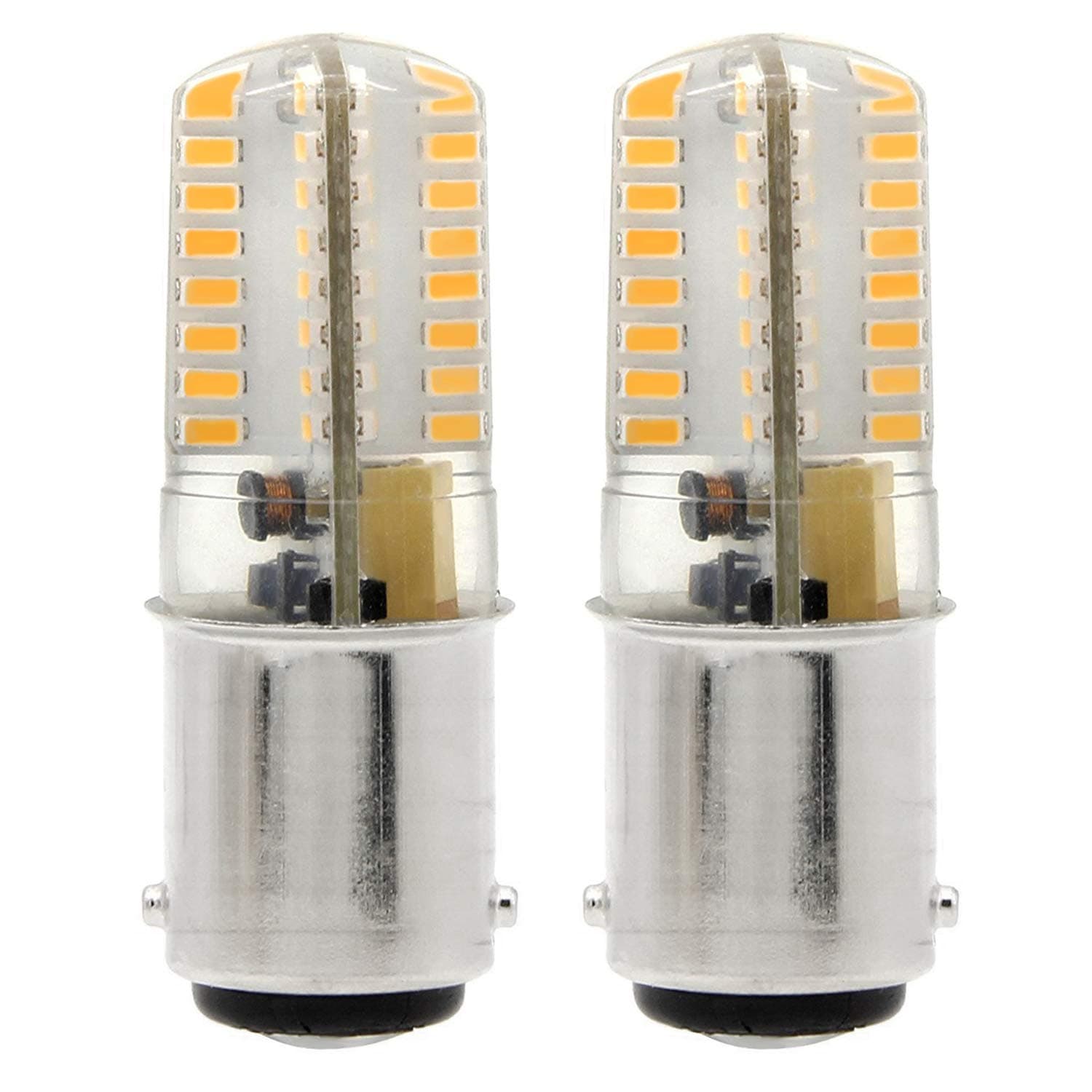 1819 BA15D 12V LED light Bulbs non-Dimmable 4W Equivalent to 40 Watt Halogen Bulb Warm White 3000K(Pack of 2)