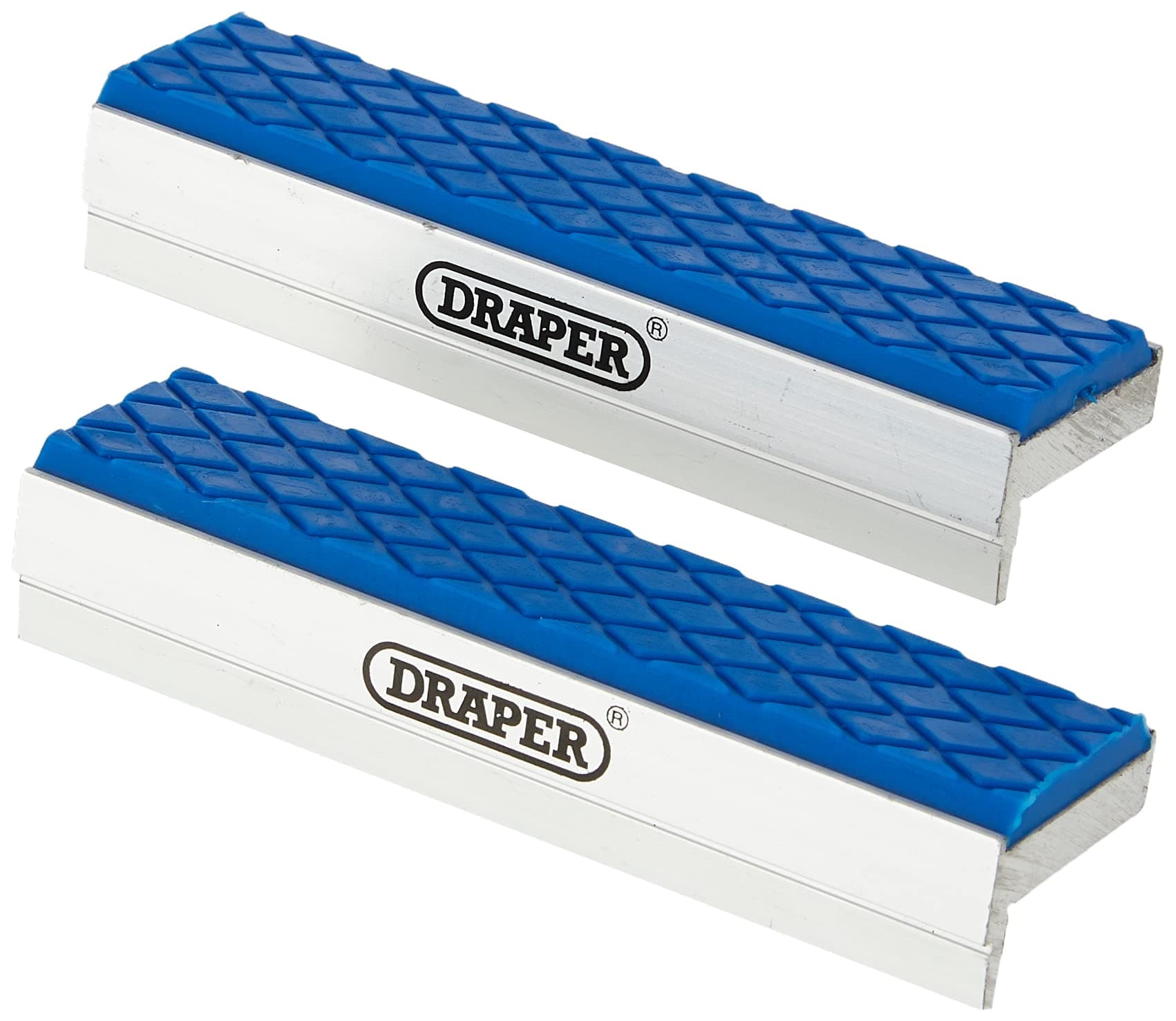 Draper Expert 100mm Soft Vice Jaws | Engineers Tool | Vice Grips | Professional Tools | Workbench Acessories | 18 x 11 x 2.2 cm | Heavy-Duty Magnets | 14178