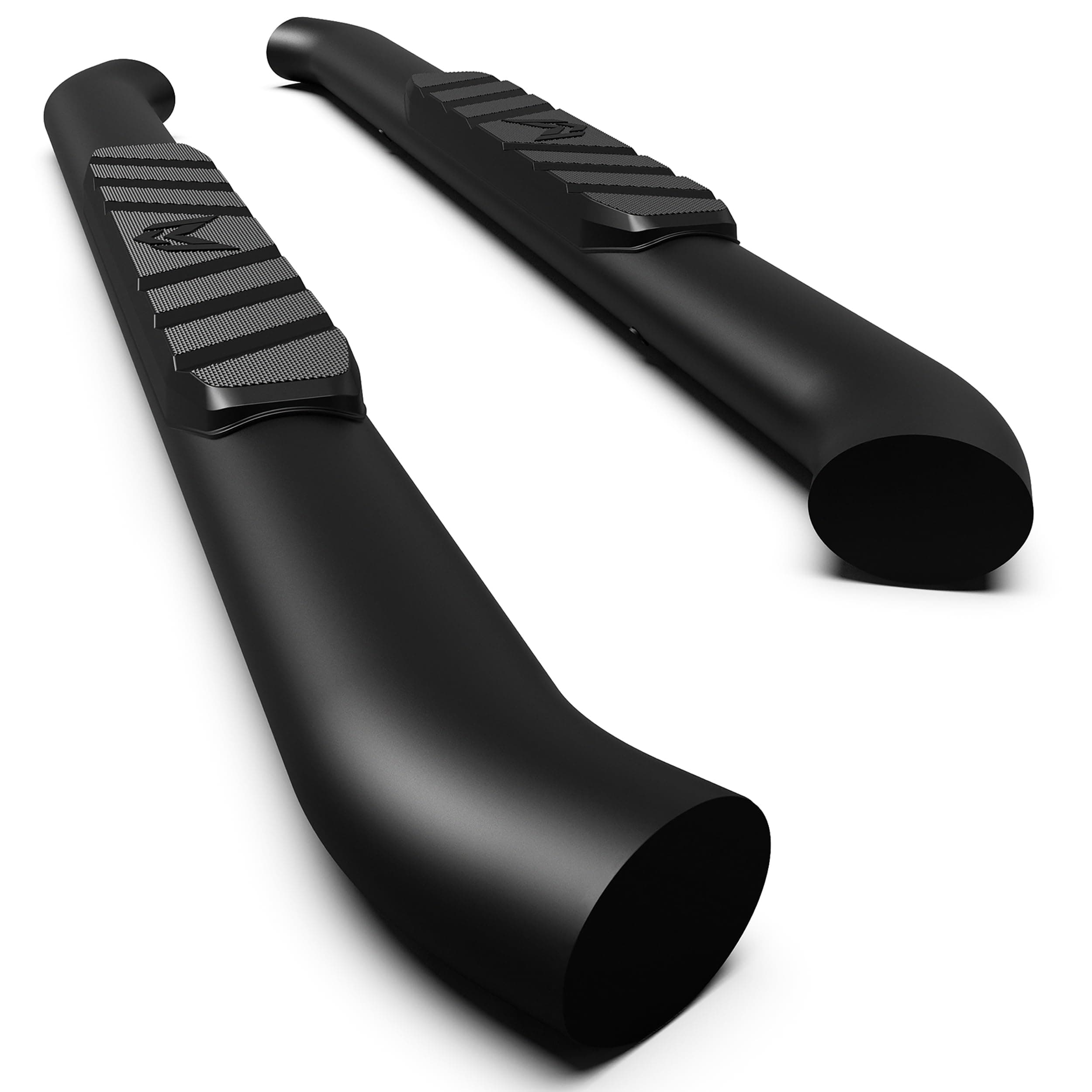 MaxMate SS2C35298MX 3.5 inch Oval Nerf Bar Side Steps Compatible with 2007-2018 Chevy Silverado/GMC Sierra 1500 | Regular Cab | Matte Black | Running Boards