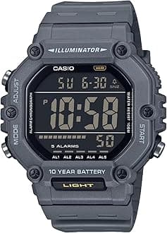 Casio AE-1600H Series | Black | 10-Year Battery | LED Illuminator | Digital Watch