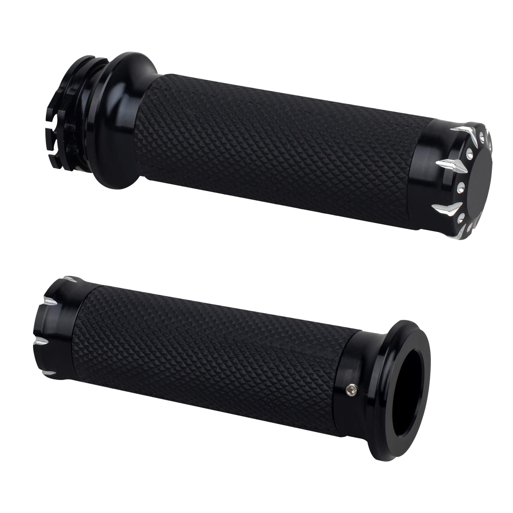 Handlebar Hand Grips Motorcycle Throttle Grip for 1" / 25mm Handle Bars Universal Compatible with Harley Dyna Sportster 883 1200 Road Electra Glide Softail Touring