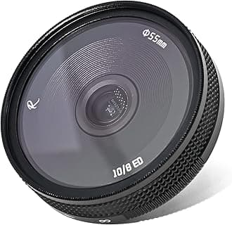 AstrHori 10mm F8 II Ultra Wide Angle Fisheye APS-C Manual Prime Lens Compatible with Panasonic LUMIX Olympus Micro 4/3-Mount Mirrorless Camera G1,G2,G3,G5,G6,G7,G9,GH1,GH2,GH4,GH5,GM5,GX1,GX7(Black)