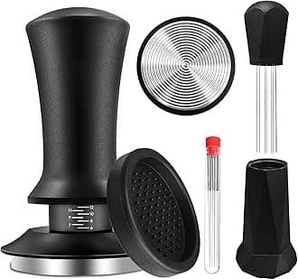 58mm Espresso Tamper, Espresso Accessories, Coffee Tamper with Espresso Distr...