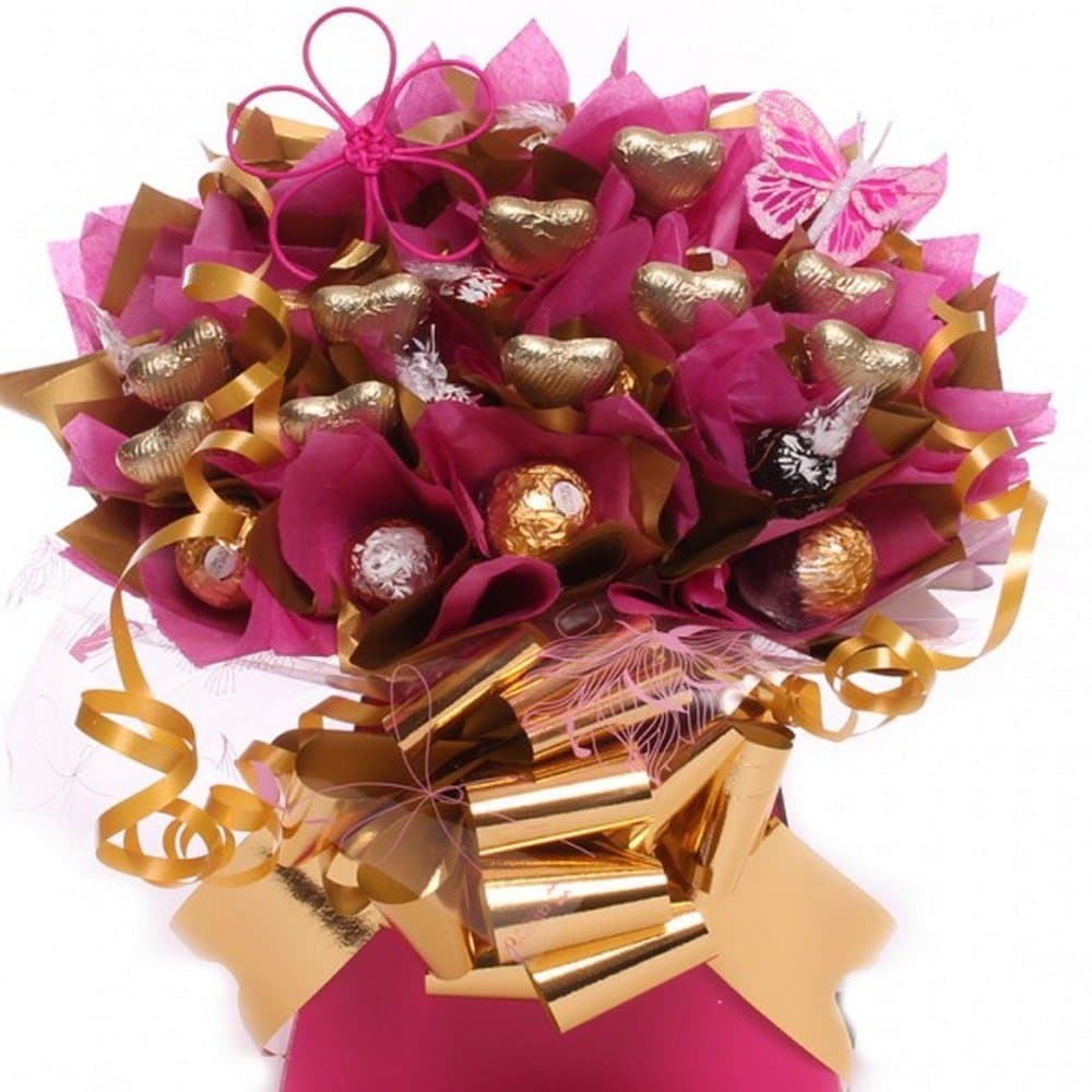 Fuchsia Gold Bouquet