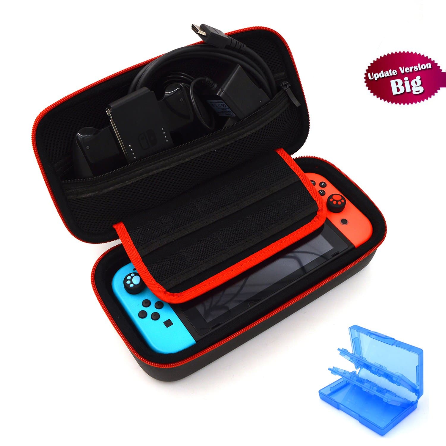 Nintendo Switch Carry Case- BLACK Protective Carrying Case for Nintendo Switch Console & Accessories