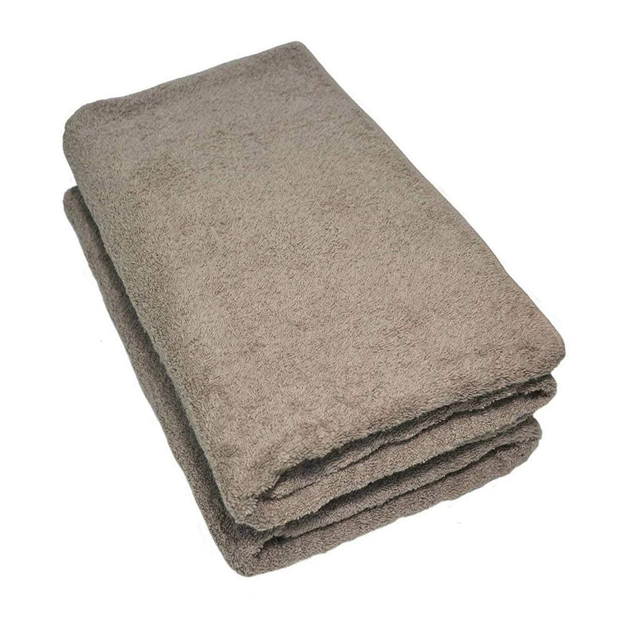 Imabari Towel Thick Bath Towel 2pcs (Light Brown)