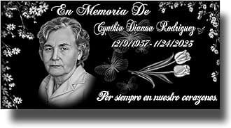 LIFTOMO 16x8 Granite Gravestone Memorial plaques for Outdoors,Cemetery headstones for Graves,Grave Markers for Cemetery for Humans，Cemetery Tombstone Marker,Grave Stones for Humans