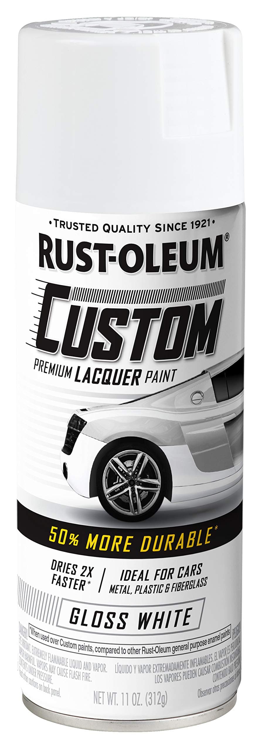 Rust-Oleum Custom Lacquer Gloss Spray 311 g, White