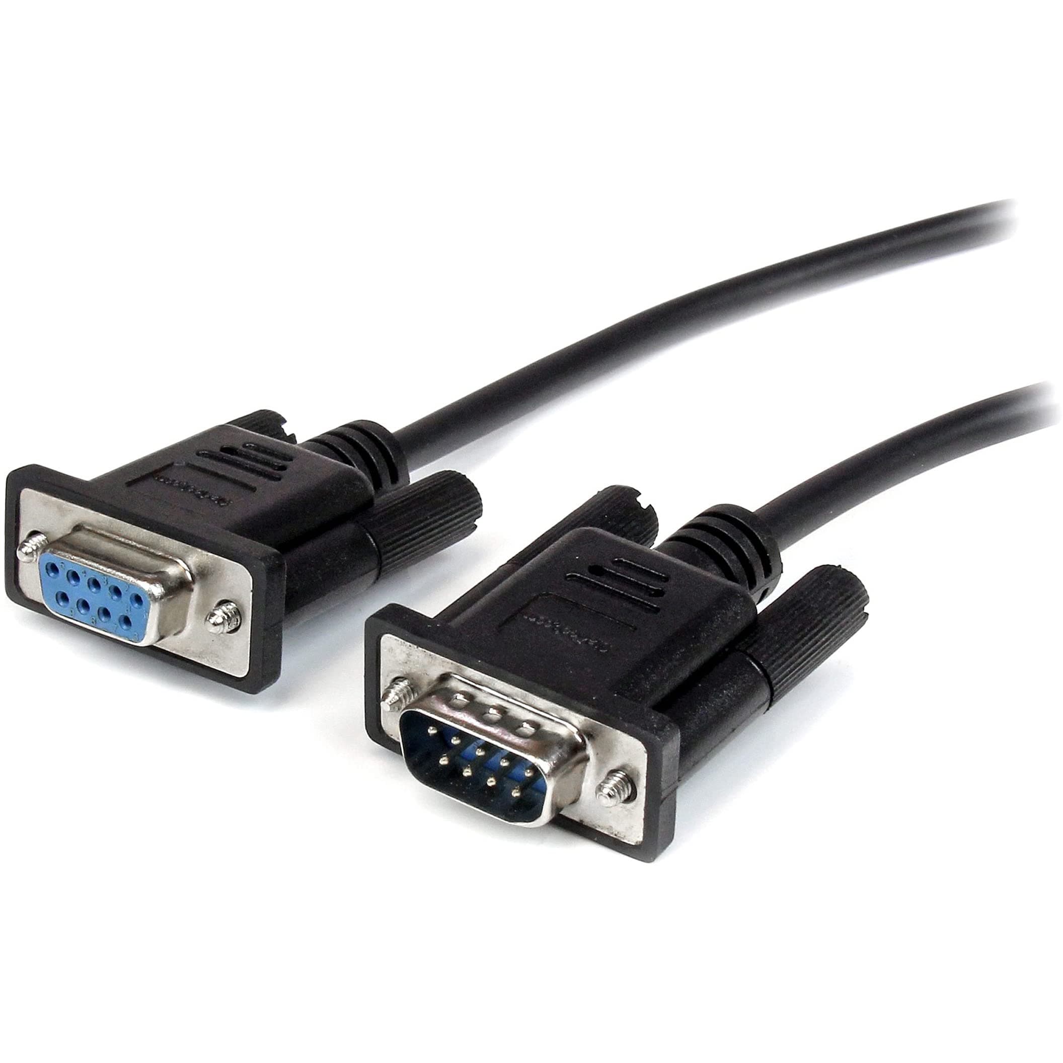 StarTech 1m Black Straight Through DB9 RS232 Serial Cable - DB9 RS232 Serial Extension Cable - Male to Female (MXT1001MBK)