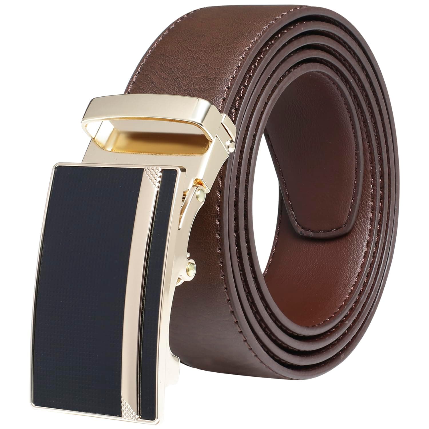 Men's Auto Lock PU Leather Belt