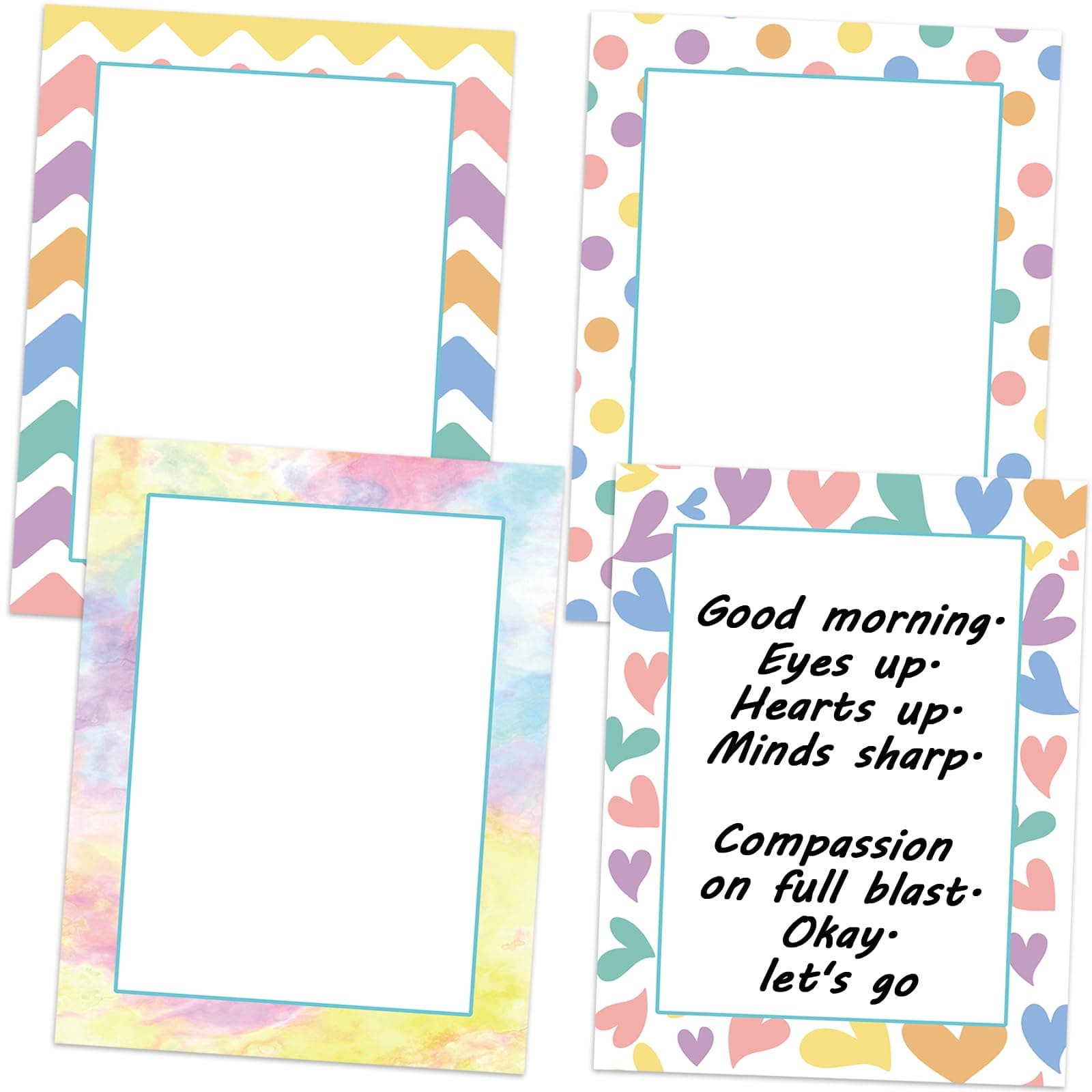 100 Sheets Stationery Computer Paper, 8.5 x 11 Printing/Writing Papers for Bulletin Border, Boho Holiday Stationery Letterhead for Decorative, Printer Friendly for Invitations