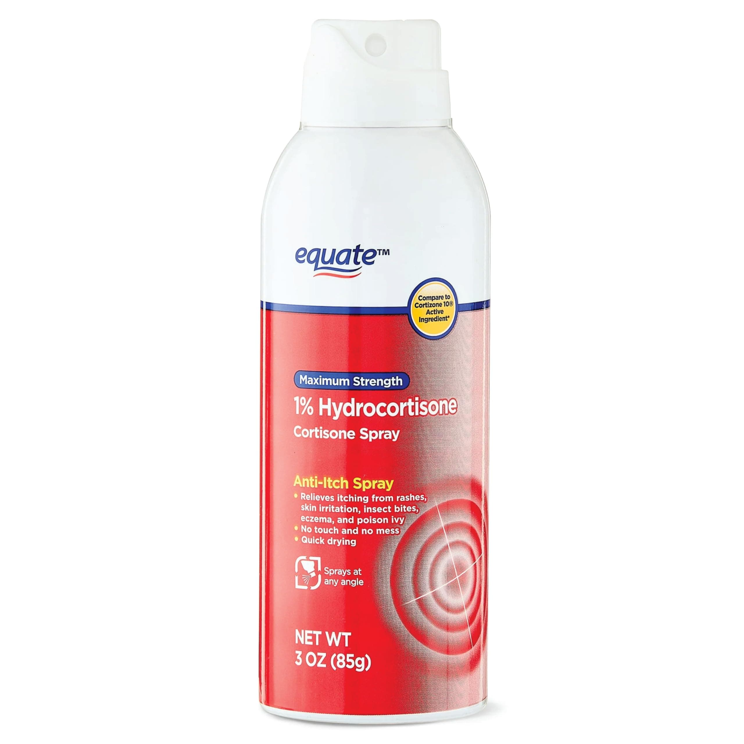 Equate Maximum Strength Anti-Itch Continuous Spray, 4.0 oz, 4 Ounce (Pack of 1)