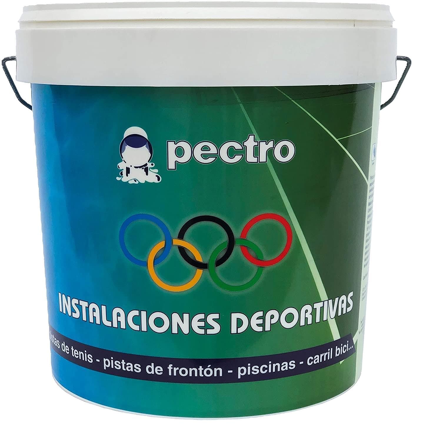 PECTRO Paint Sports Courts – Paint for Pavements Sports Facilities in Green Red Grey White Blue (RED, 4 Litres)