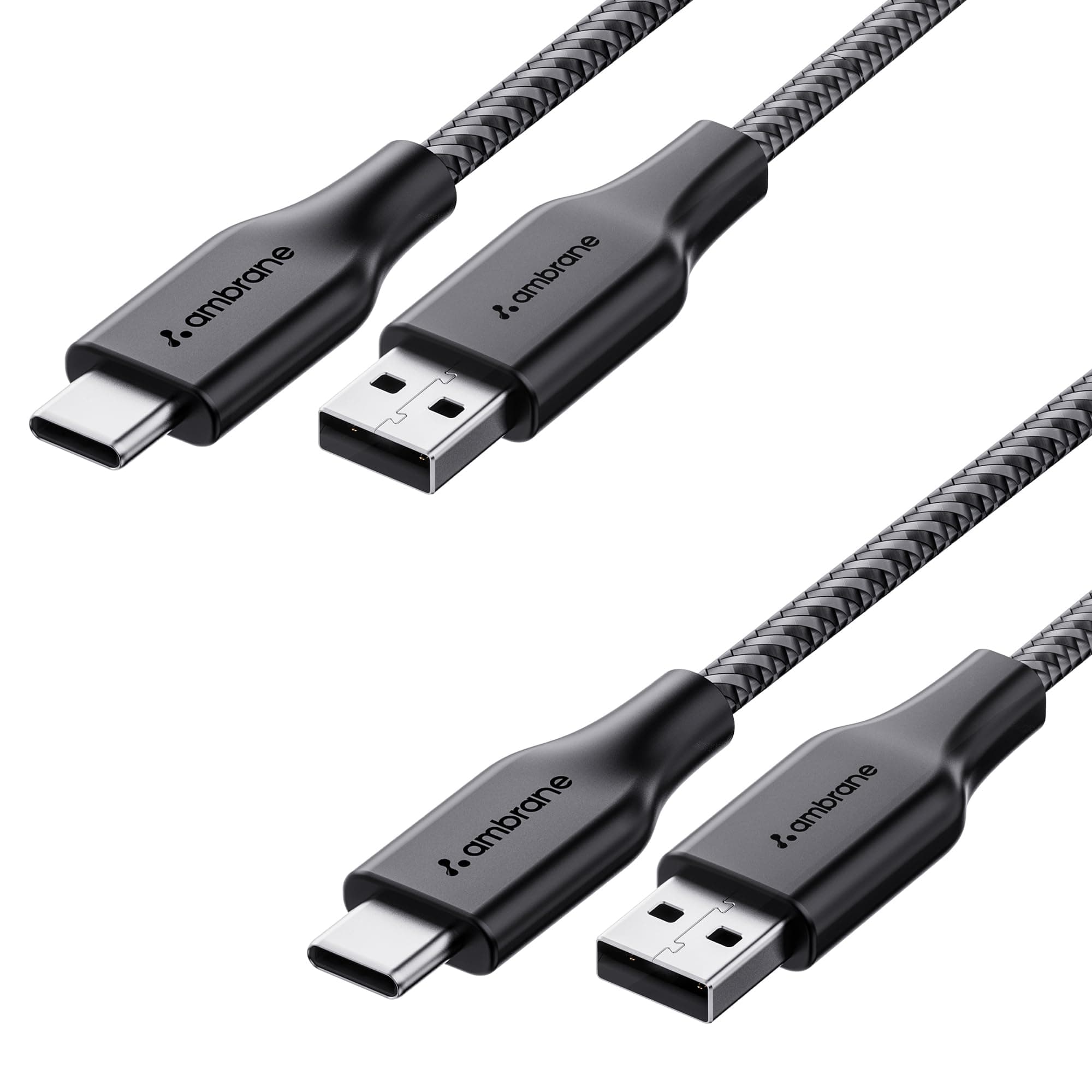 - Braided Type C Fast Charging Cable (Pack Of 2) Unbreakable 3A 1.5M For Smartphones,Tablets,Laptops & Other Type C Devices,Pd Technology,480Mbps Data Sync,Quick Charge 3.0 (Rct-15 Combo)-Black