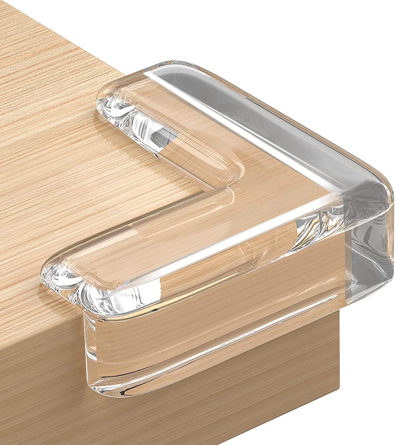 Sifoz Silicon Corner Protector, Sharp Edge Protector for Furniture Like Baby Bed Corners Edge Protector Child Safety Corner Edge Corner Safety Guard for Kids (Rectangular, Pack of 4)