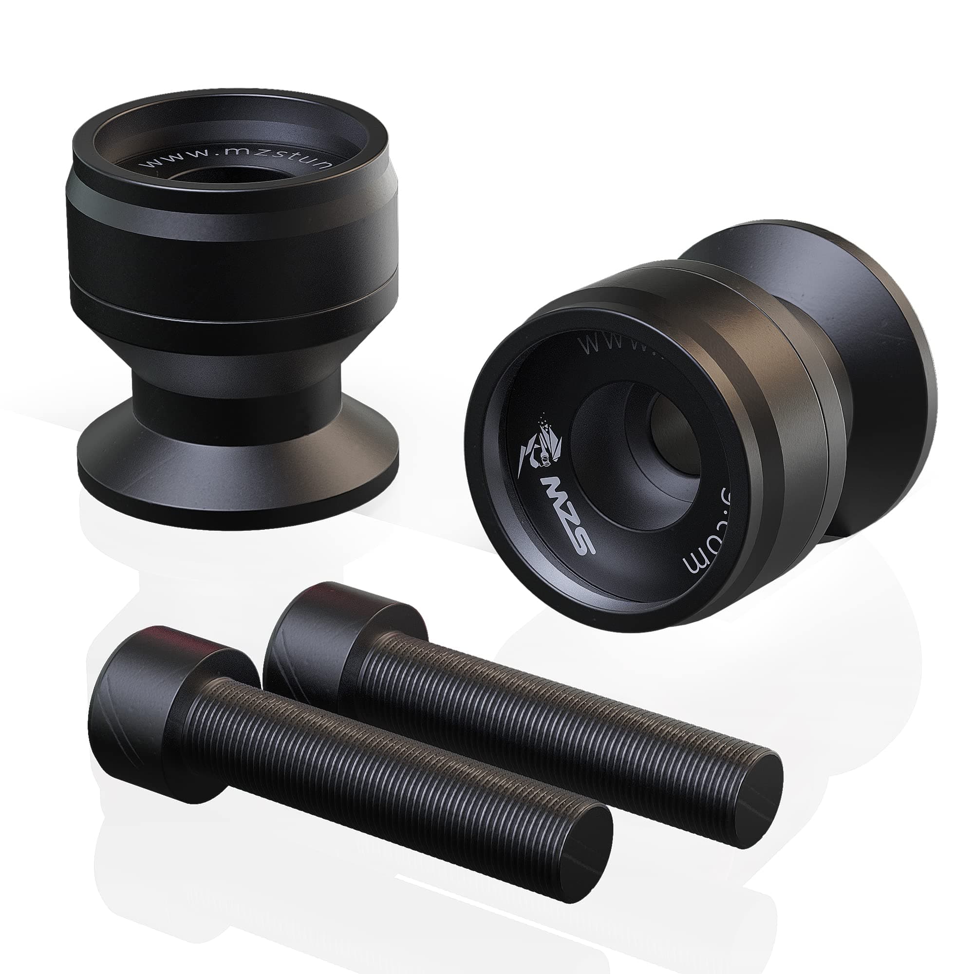 8MM Swingarm Spools Sliders Stand Universal M8 Black Compatible with CBR 600 F2 F3 F4 F4i CBR600RR CBR1000RR GSXR600 GSXR750 GSXR1000 GSXS750 SV650 ZX6R ZX10R Z650 Z900 Z1000 EX400 EX650 Daytona