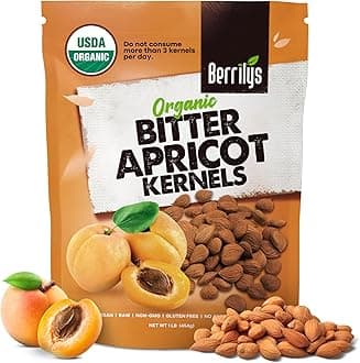 Berrilys Organic Bitter Apricot Kernels 16 Oz