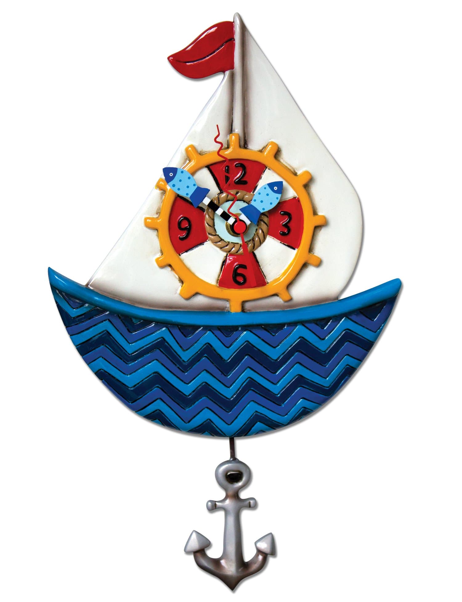 Allen Designs Ahoy Sailboat Clock
