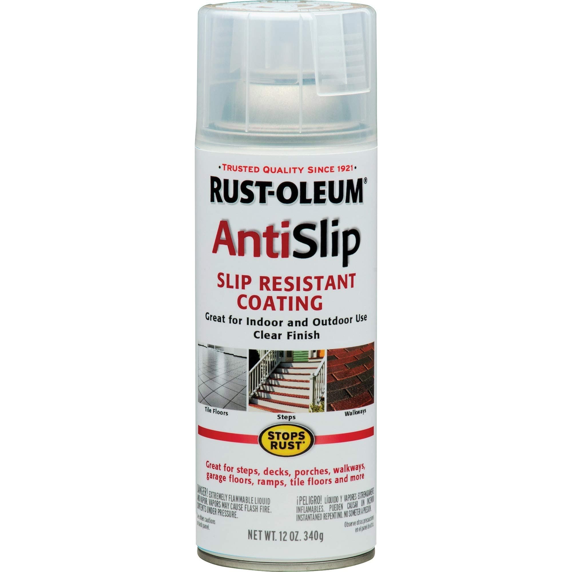 - 271455 Stops Rust Antislip Resistant Coating Spray (Clear - 340 Grams)