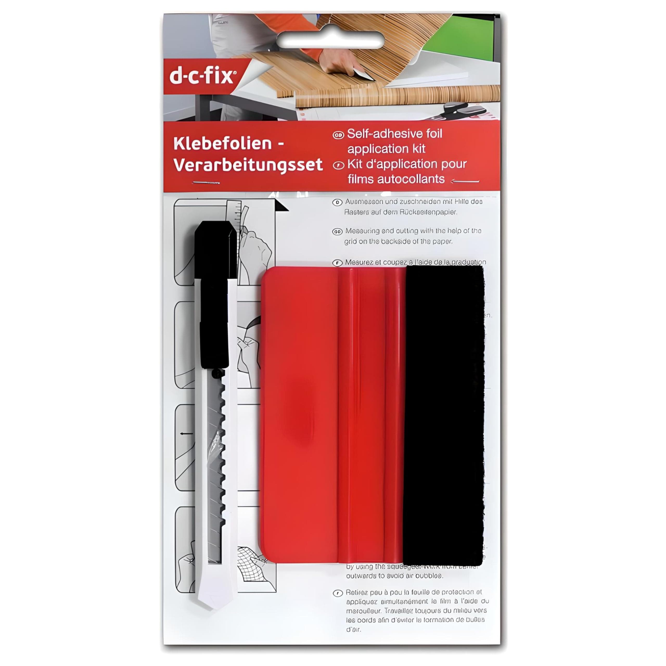 AMKD-C-Fix Professional Vinyl Wrap Applicator Squeegee Tool Felt Sticky Fablon Safety Kit