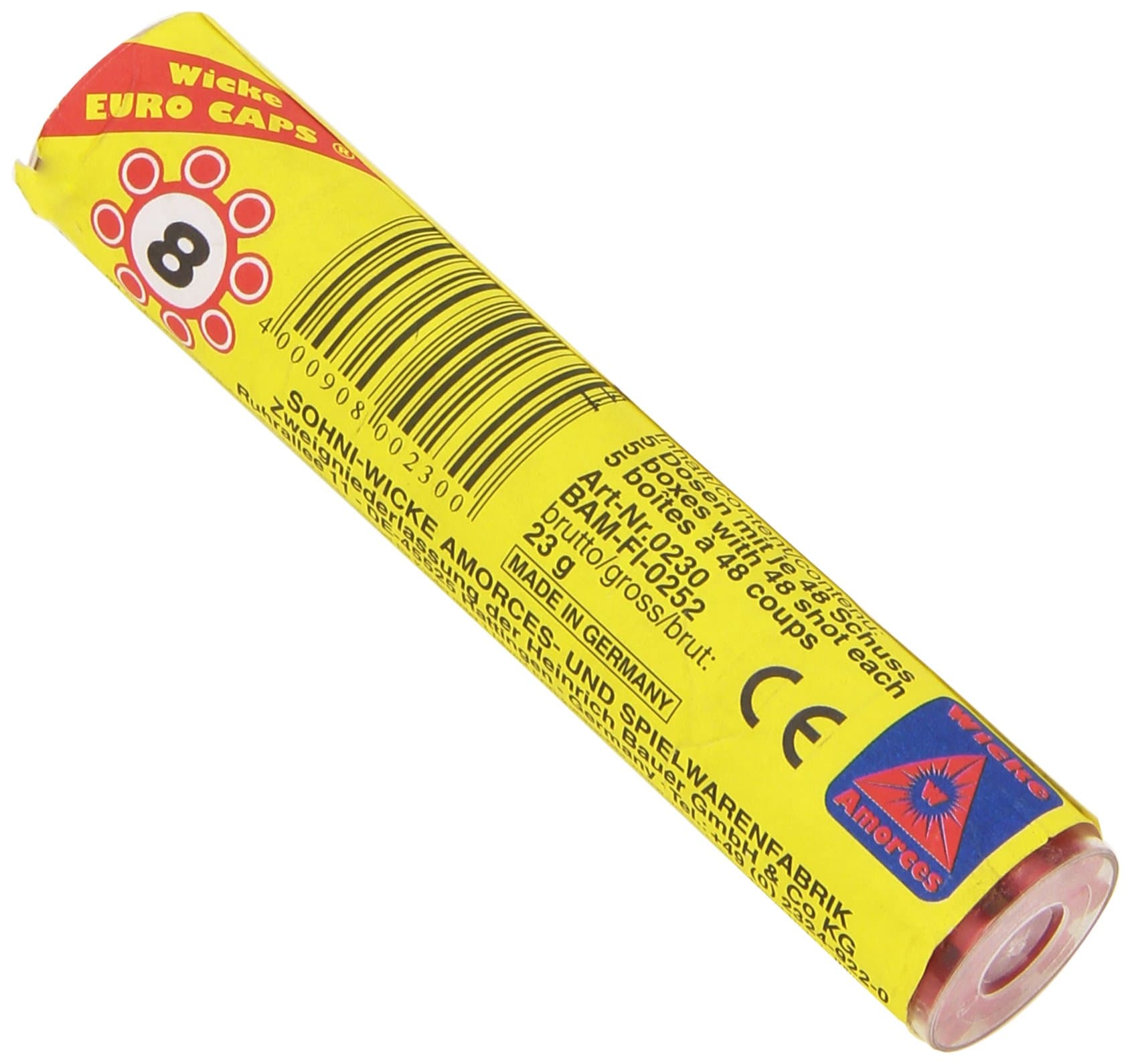 8 Shot Ring Gun Caps - 5 Boxes With 48 Shots Each - 1 Tube