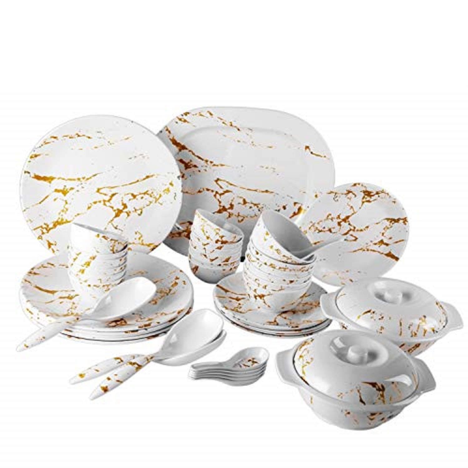 St Stehlen Melamine Dinner Set - 32 Pieces, Multicolour