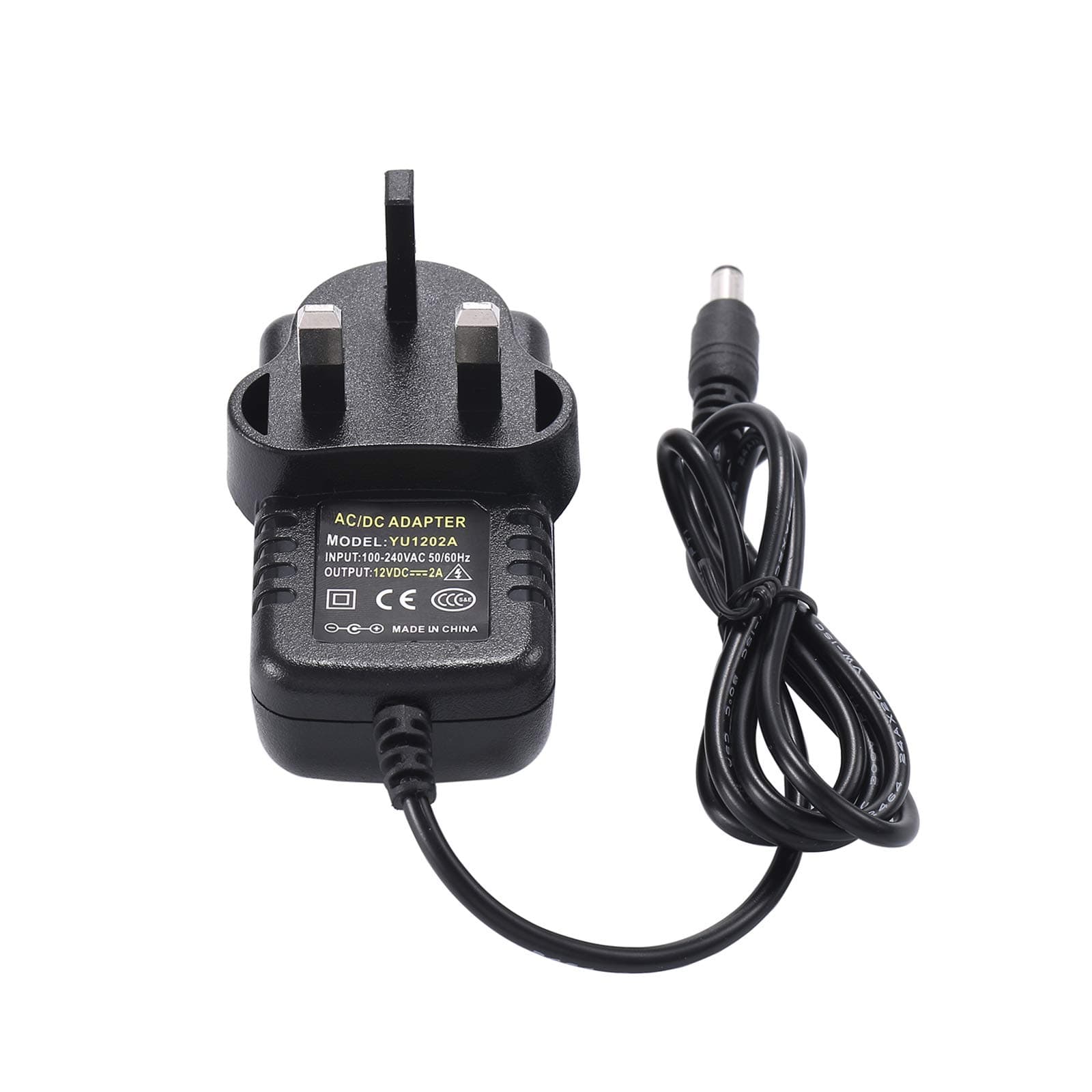 COLM 12V 2A Power Supply Adapter - AC/DC Adaptor 100-240V 50-60HZ 12V 2amp 24W UK Converter Adapter Driver Transformer for LED Strip Lights/CCTV Camera/ADSL