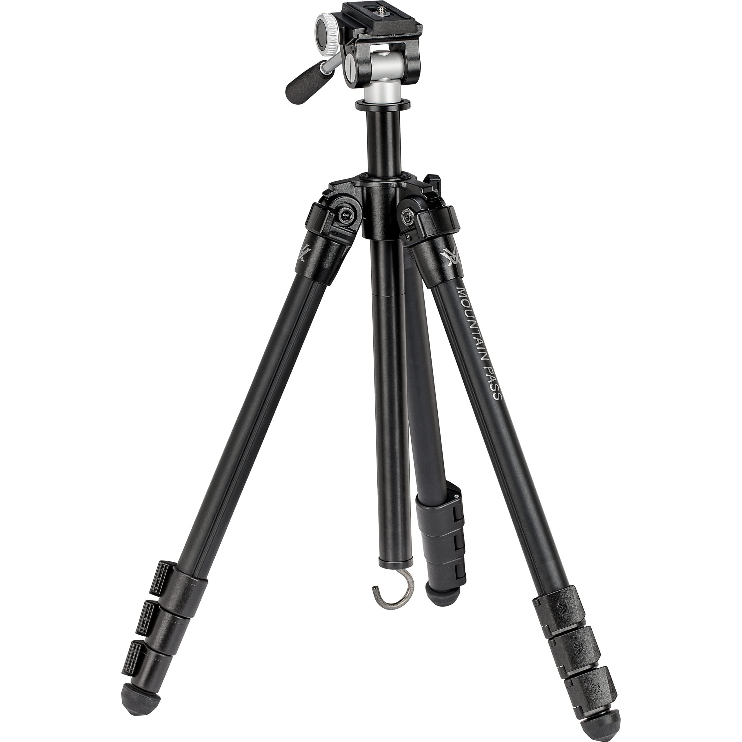 Vortex Optics Mountain Pass Tripod Kit - 2-Way Pan Head, 22 lb Max Load, Arca-Swiss Head Mount - Unlimited, Unconditional Warranty