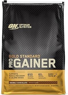 Gold Standard Pro Gainer, Weight Gainer Protein Powder, Double Chocolate, 10.19 Pounds (Packaging May Vary)