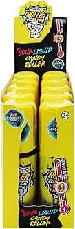Roller Blaster Tray, 10 x 60ml Roller Lickers, Sour Sweets, Vegan Sweets, Sour Level 3, Party Bag Sweets, Halal Sweets, Unique Sweets, Liquid Sour Candy, Halloween Sweets, Sweet Gift