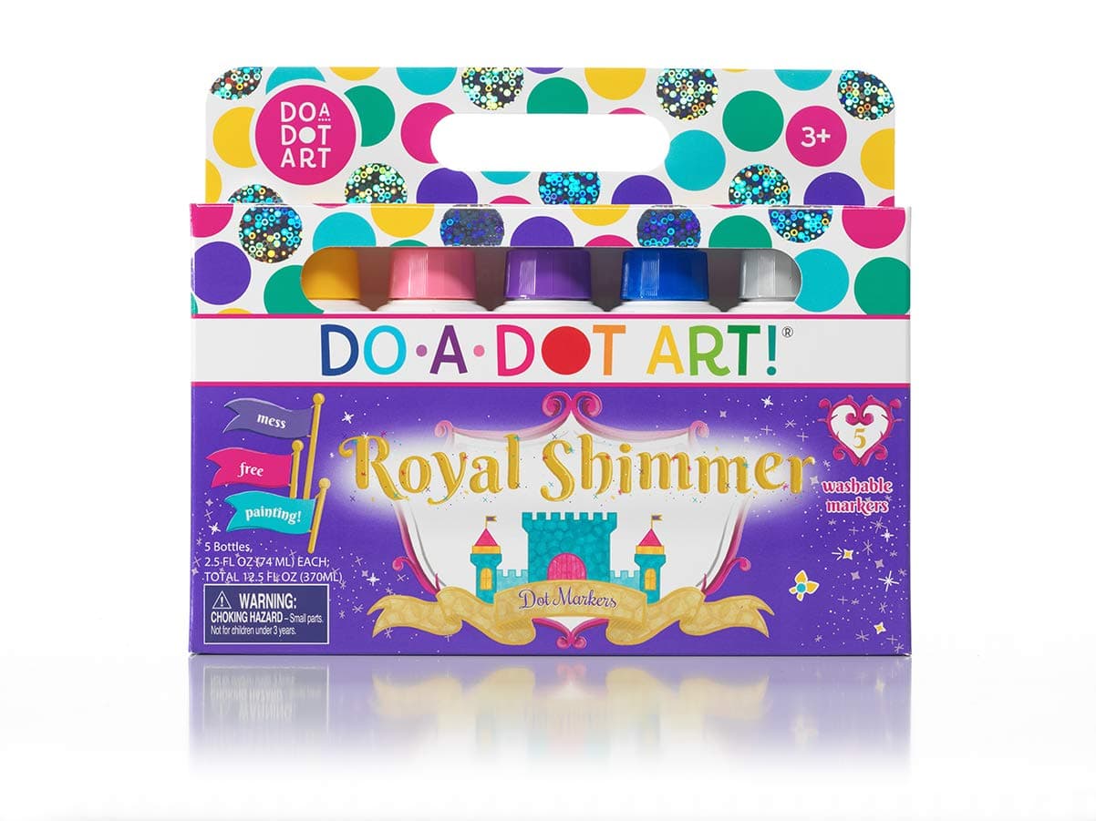Do A Dot Art! Markers 5-Pack Shimmer Washable Paint Markers, The Original Dot, Made in the USA