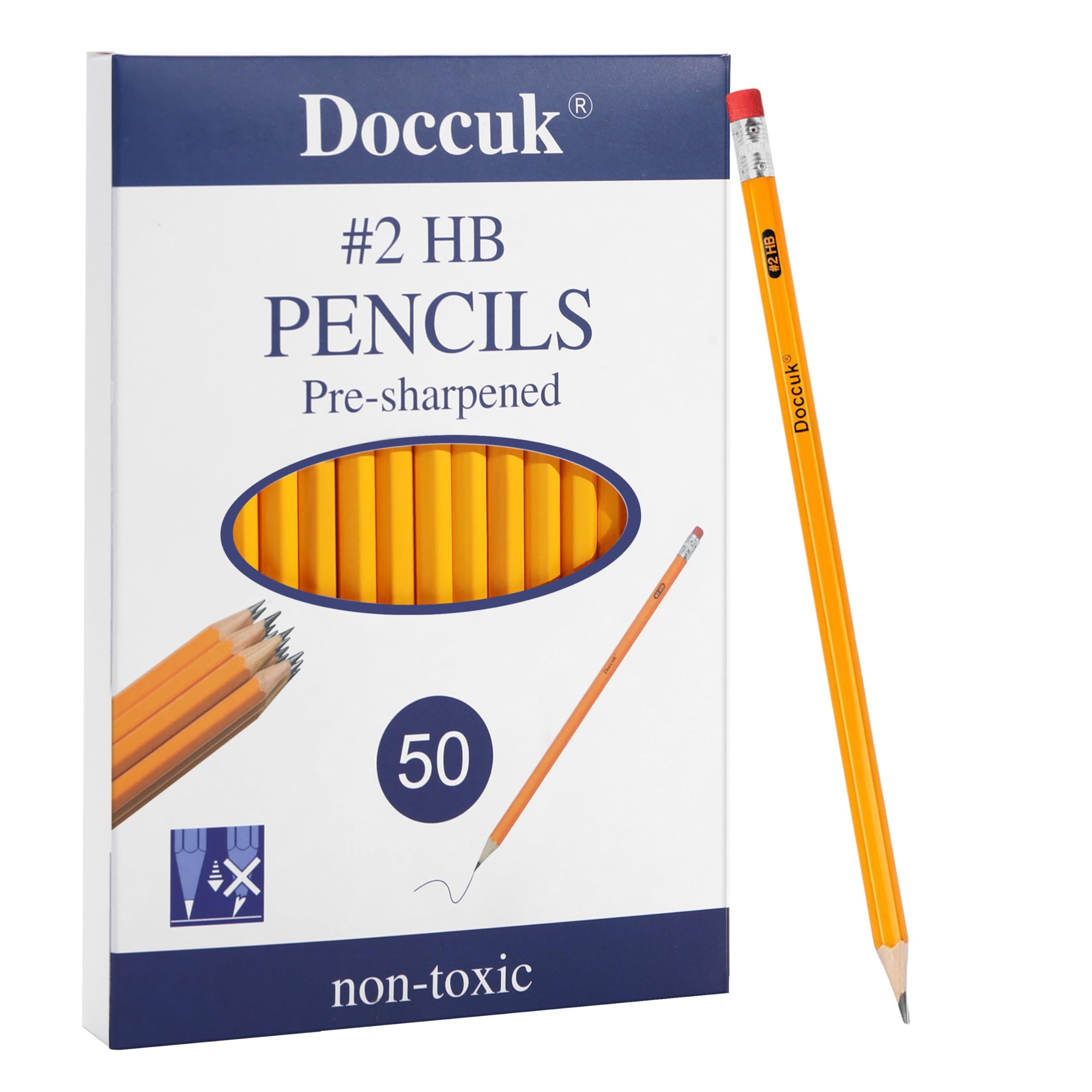 Doccuk #2 HB pencils 50 Count
