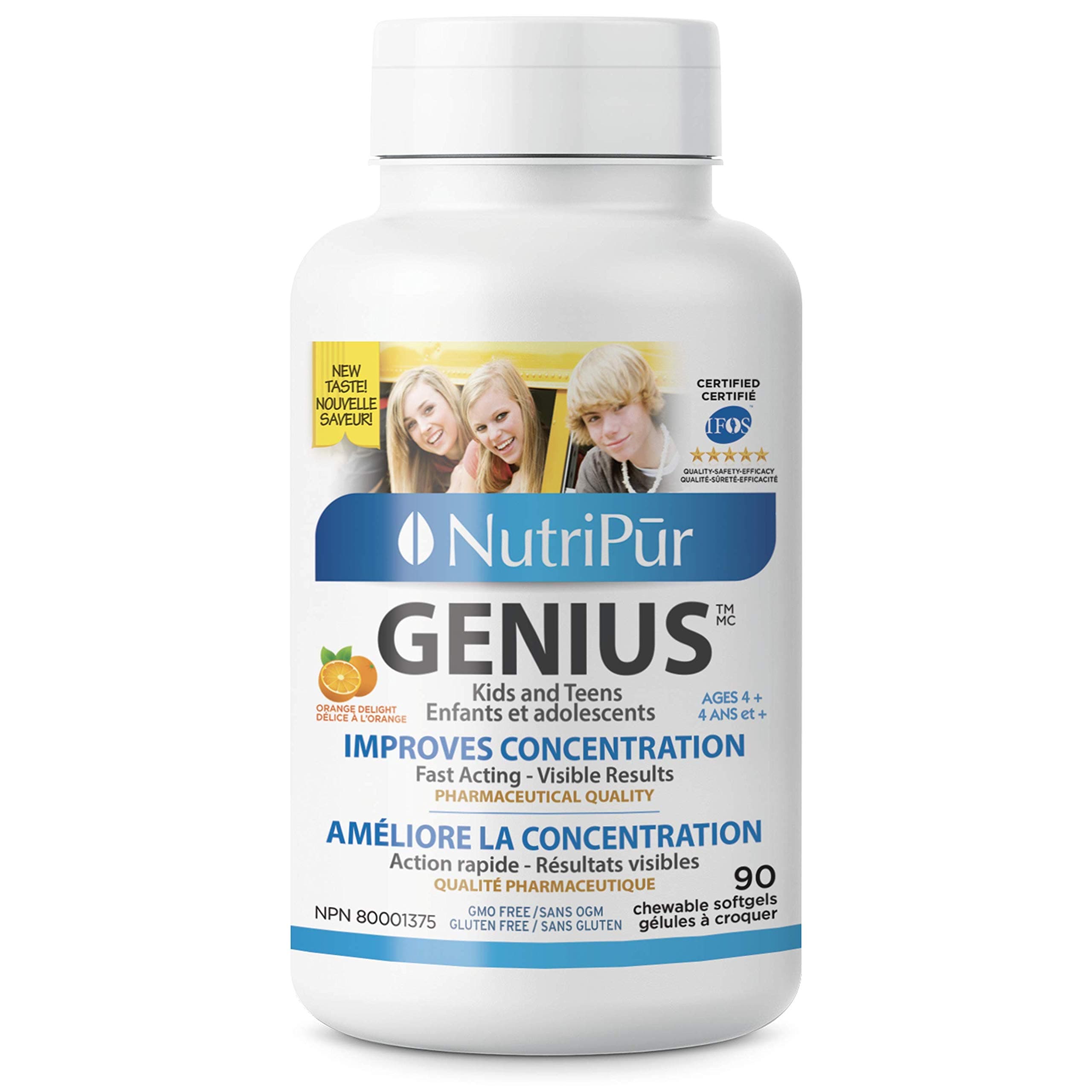 NUTRIPUR Genius Kids & Teens, 90 CT