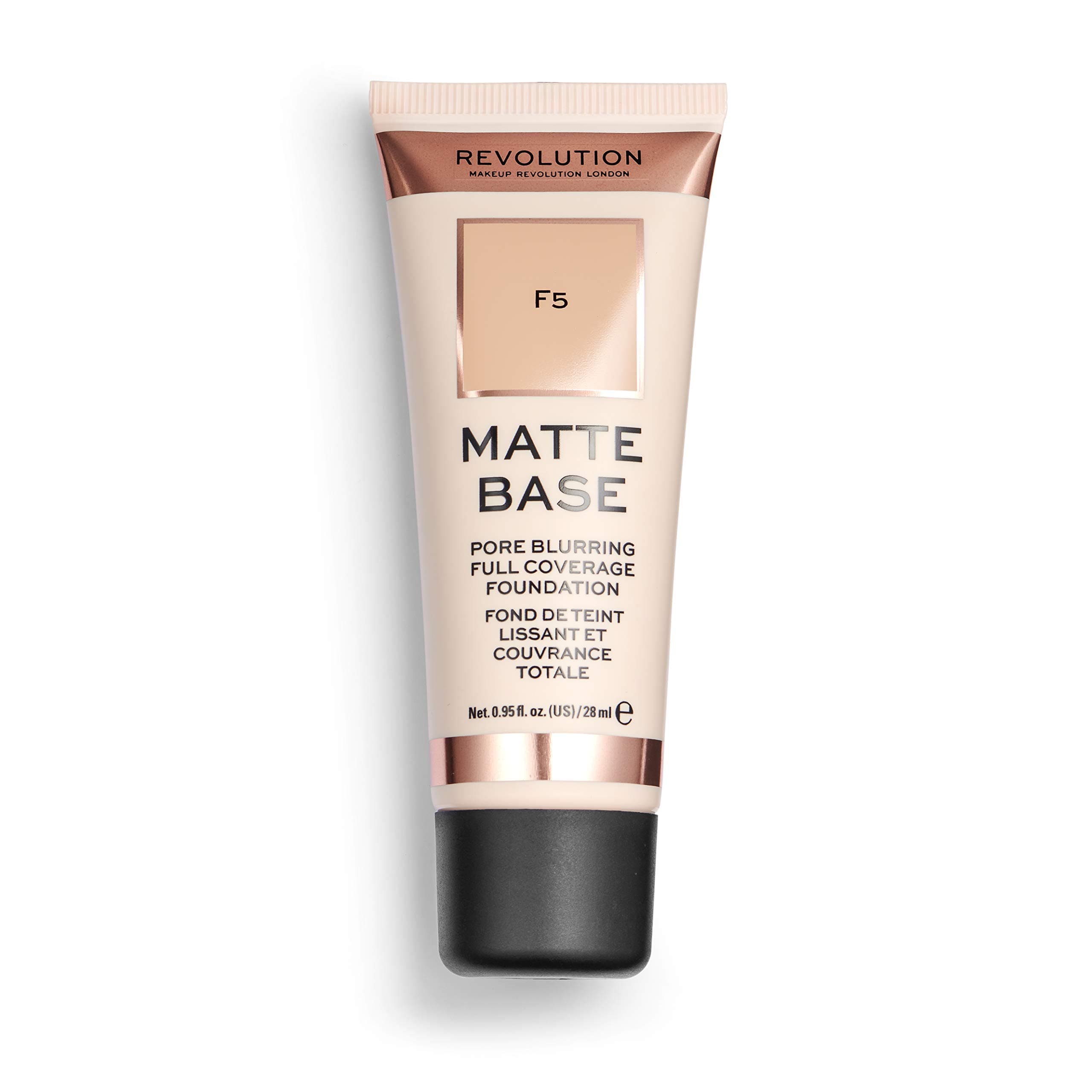 Makeup Revolution, Matte Base, Foundation, F5, 28ml