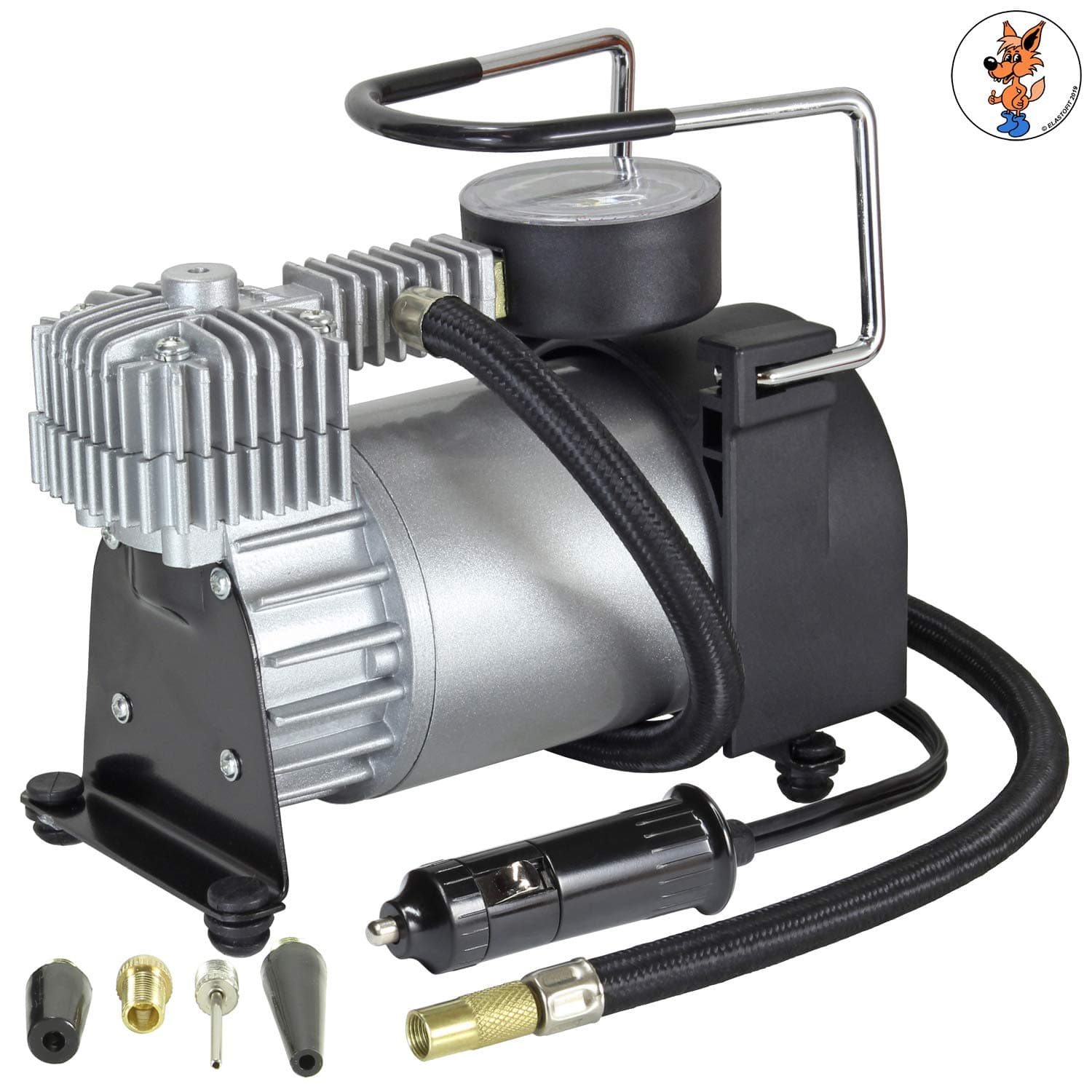 Elastofit 12 V Compressor El K70 Metal Cabinet for all cars, motorhomes, LLKW Off-Road SUV and other inflatable products 35 to 40 L/MIN