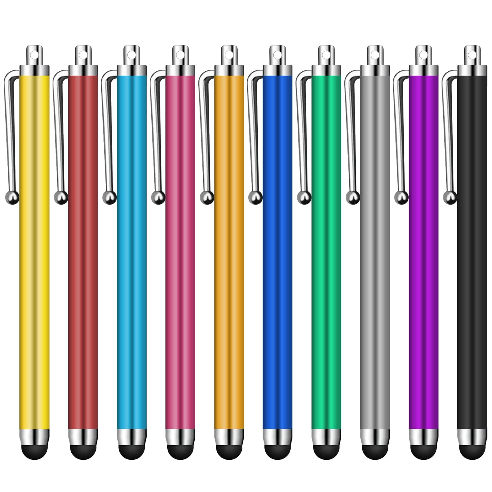 JSDOIN 10 Pack Stylus Pen for Touch Screen Tablets iPad Mini iPad Pro iPad Air Smartphones