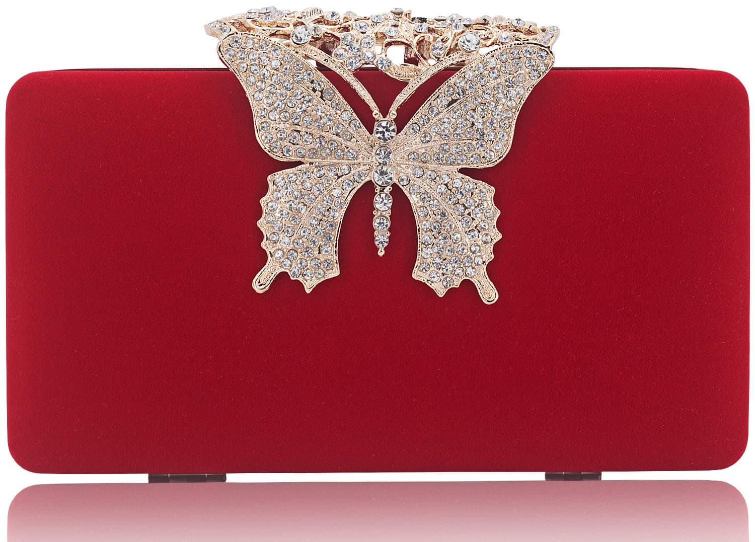 Butterfly Velvet Clutch
