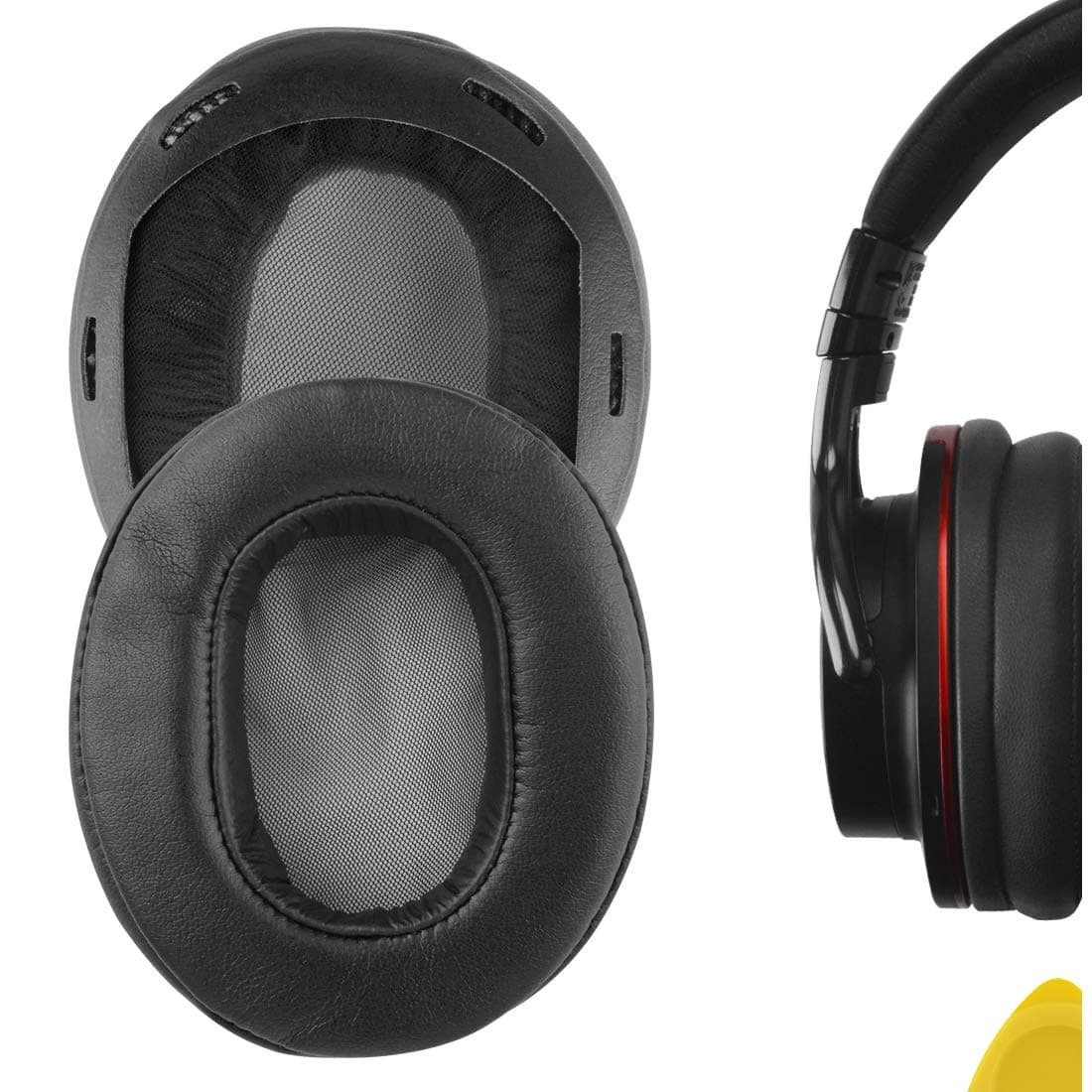 Replacement Ear Pads Compatible with SONY MDR-1A, MDR-1ADAC Headphones Ear Cushions, Repair Parts with Video Guide (Black)