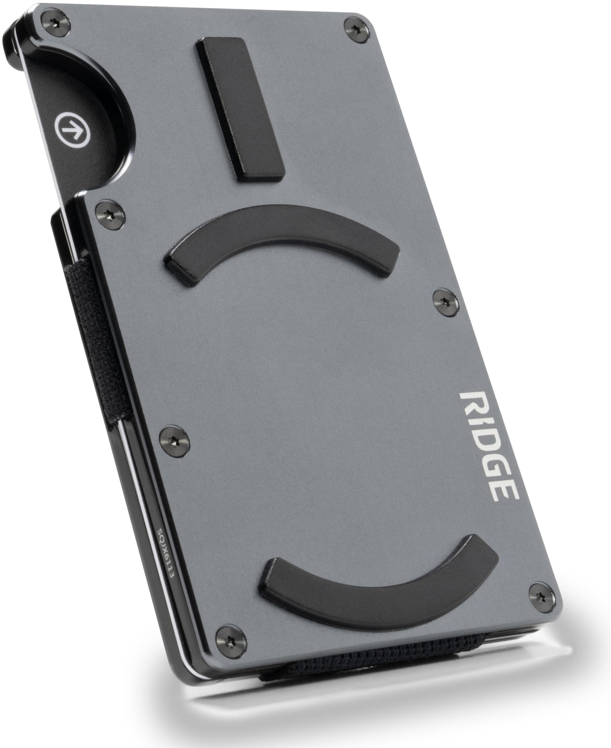 Ridge Wallet for Men - Slim Minimalist Compact Wallet and Card Holder, RFID Protected Front Pocket Wallets for Men with Integrated Cash Strap