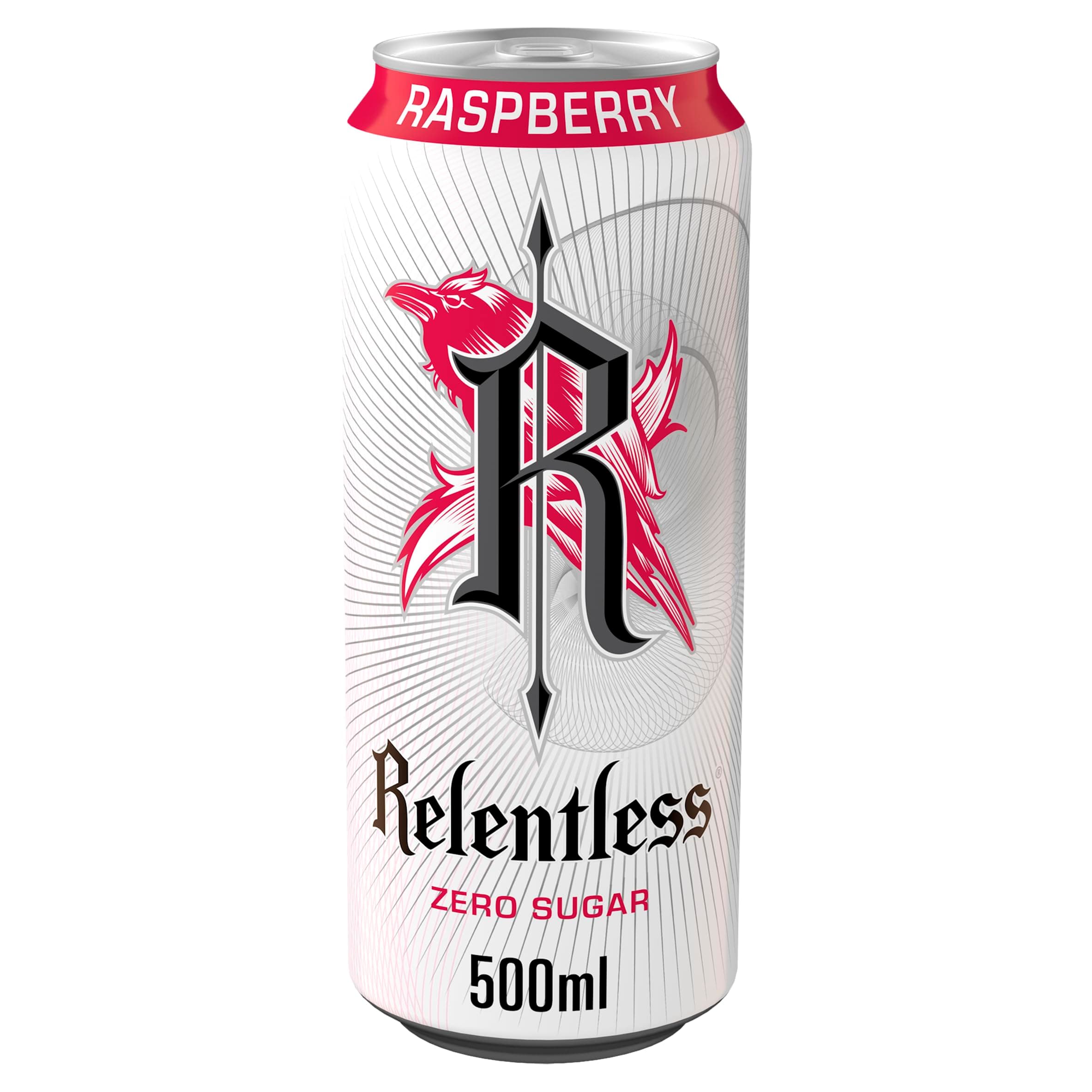 Relentless Can Zero Raspberry 500 ml (Pack of 12)