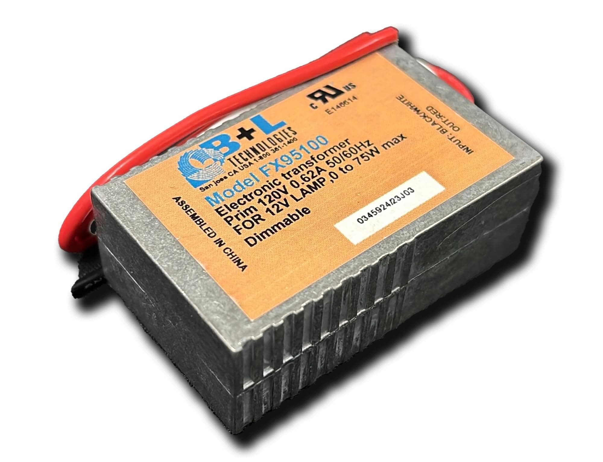 B+L Technologies FX95100 120V-12V 75W Dimmable Down to 0 Watts 73227