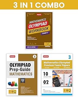 MTG Class-3 International Mathematics Olympiad (IMO) Workbook, Prep-Guide & Previous Years Papers (PYQs) with Mock Test Paper (Set of 3 Books) - SOF Olympiad Books For 2025-26 Exam