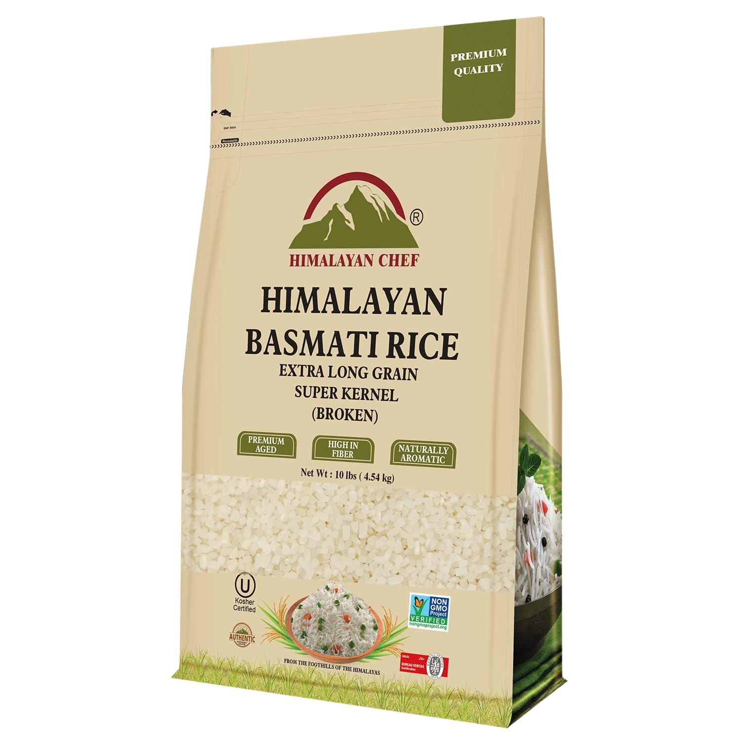 Basmati Rice, Broken Rice Organic - 10 lbs