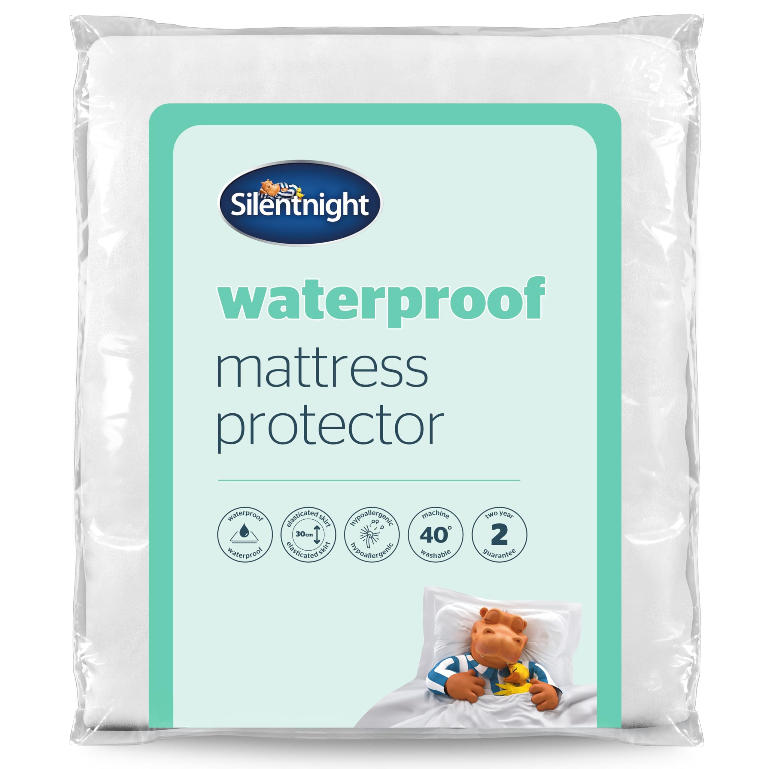 Waterproof Mattress Protector Single - Quiet Rustle Free Waterproof Resistant Sheet Moisture Proof Mattress Pad Cover - Machine Washable and Hypoallergenic - Single