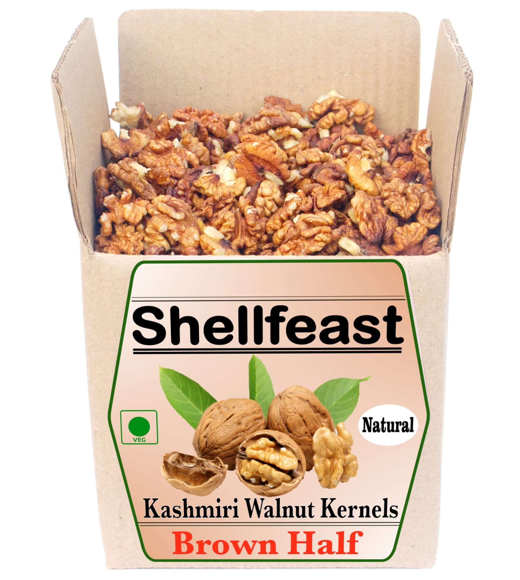 Shellfeast Walnuts Without Shell 1 kg, New Crop 2025, Organic Natural Walnut Kernels