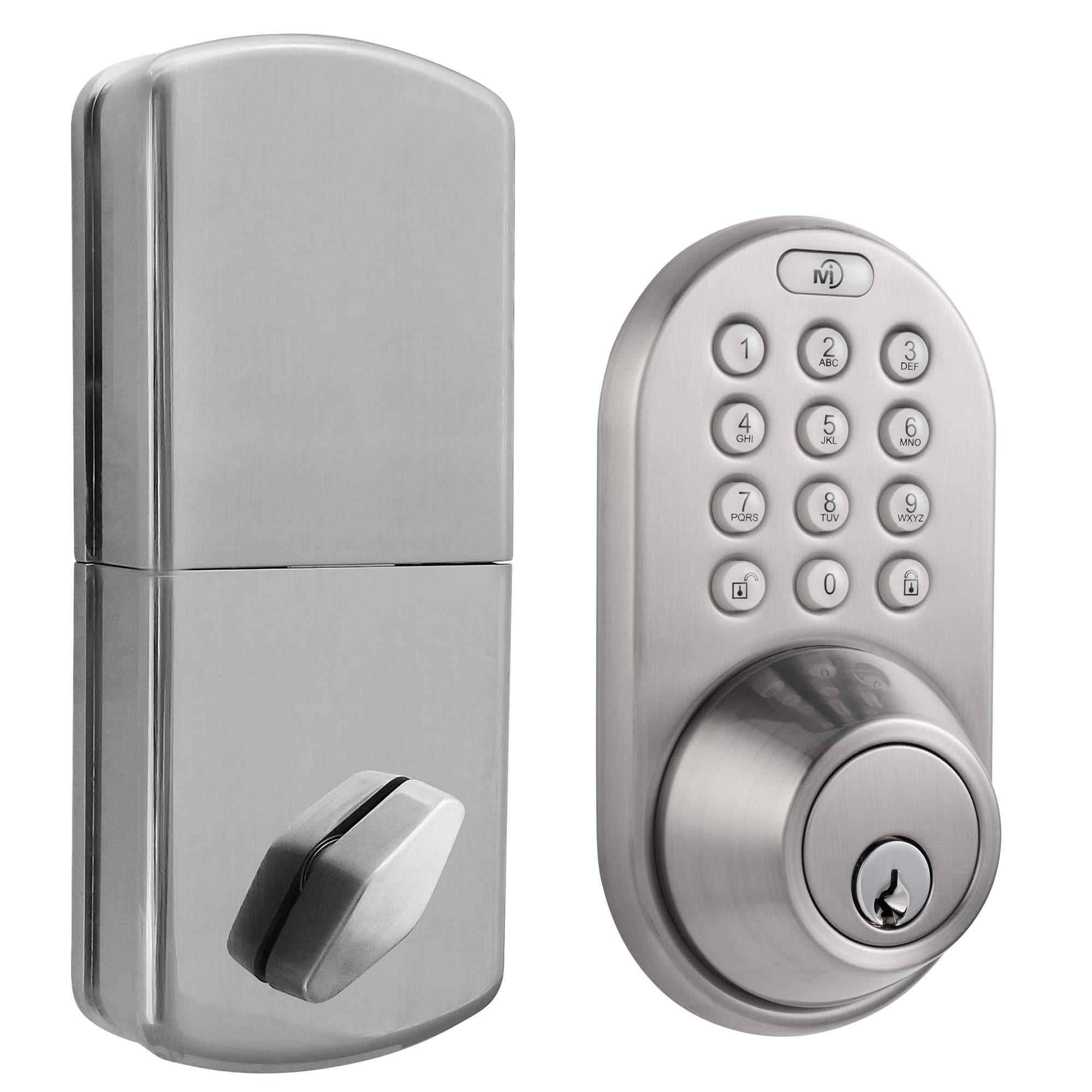 Milocks Df-02Sn Electronic Keyless Entry Touchpad Deadbolt Door Lock