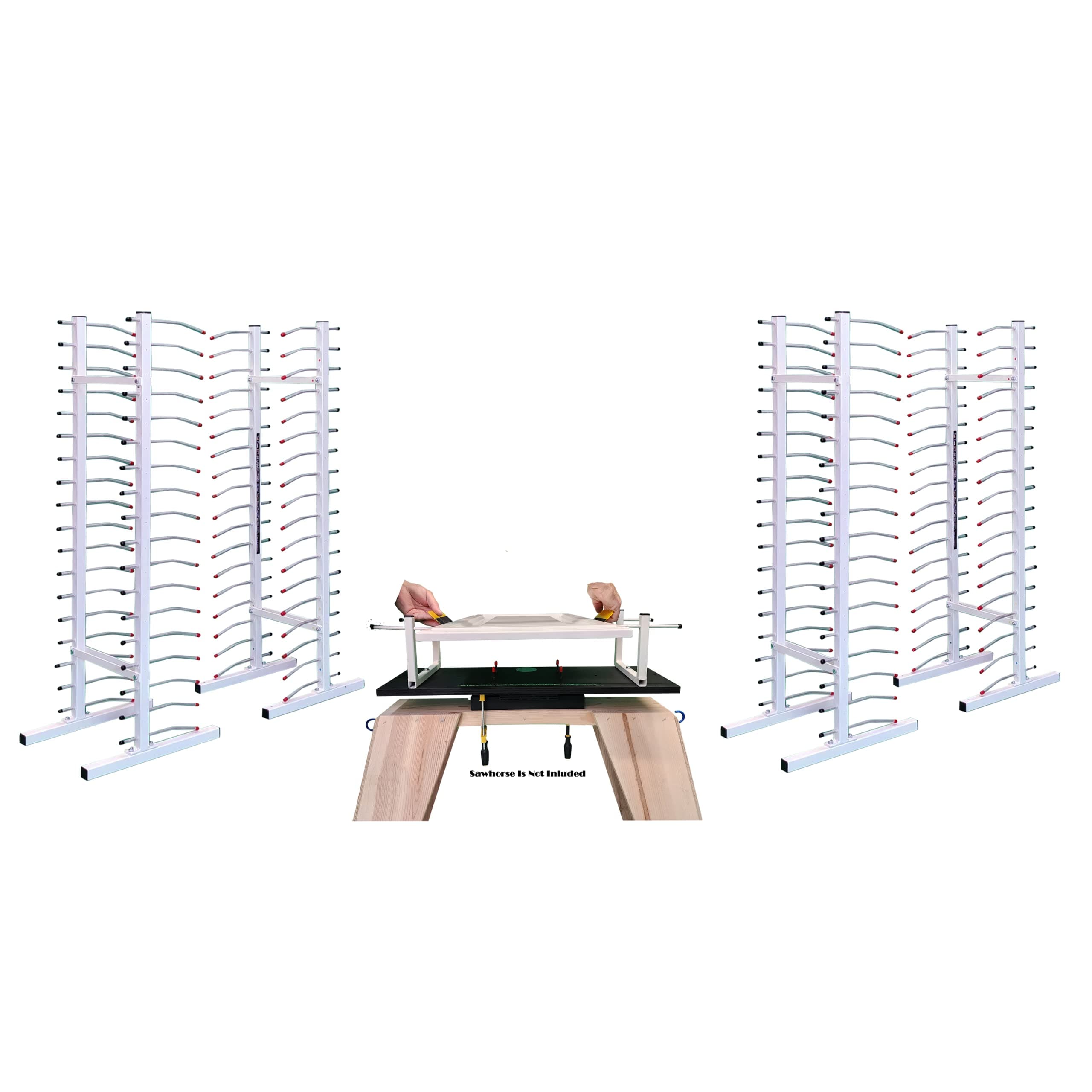 Rotating Spray & Two 18 Door Dry Rack Combo (Small Kitchens)